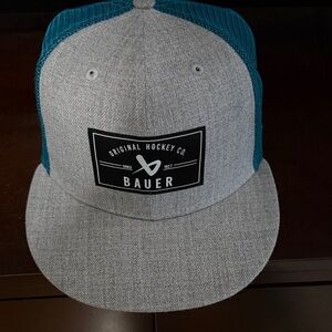 Bauer Teal and Gray Hockey Cap